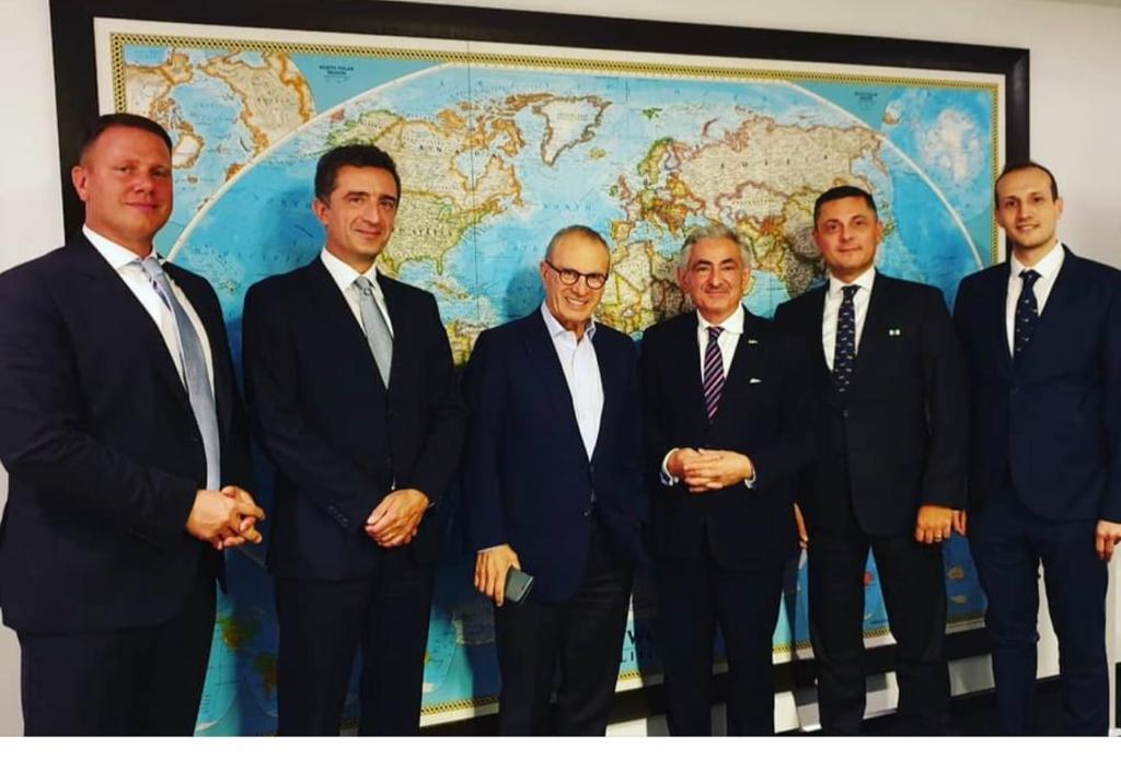 Business meeting with international partners
