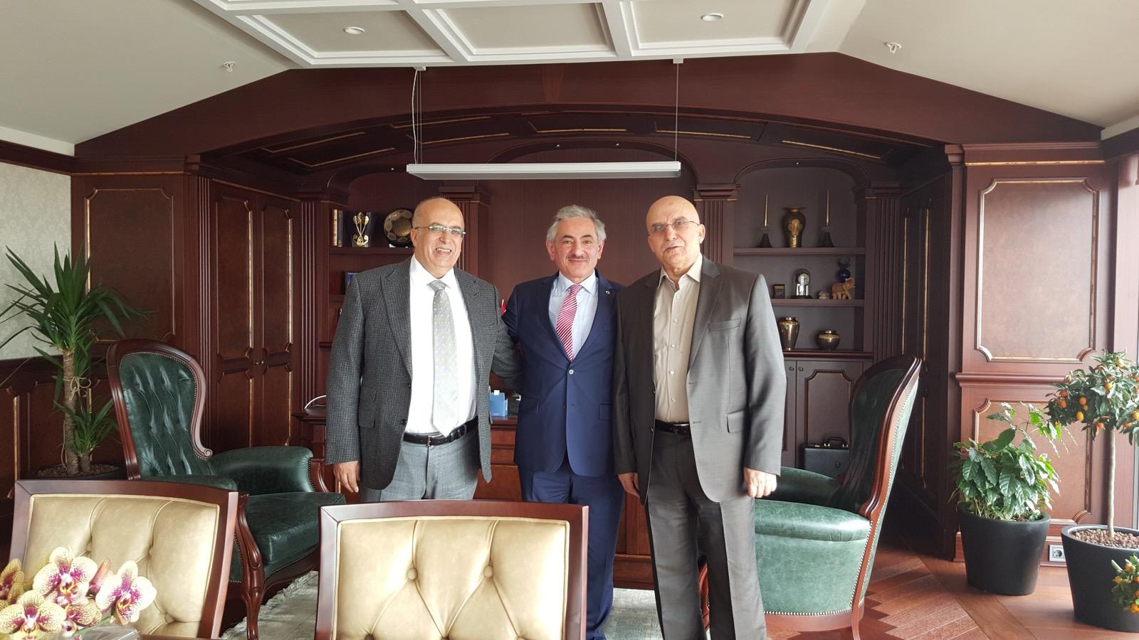 Meeting with partners in office